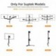 Suptek Single Head and Plate Vesa Pole Mount Bracket for Suptek Monitor Mount,1 Pack(MD6TB)