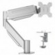 Suptek Ultrawide Monitor Arm Mount for 17 to 49 Inch Heavy Duty Curved Screen,Holds 46.2 lbs,Adjustable Gas Spring Monitor Arm Desk Mount Stand,75/100 Vesa Mount,Silver(MD71LS)