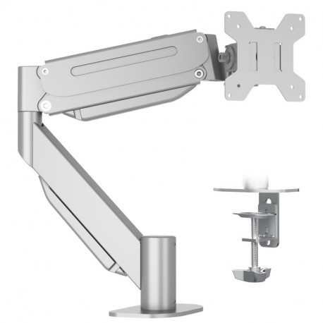 Suptek Ultrawide Monitor Arm Mount for 17 to 49 Inch Heavy Duty Curved Screen,Holds 46.2 lbs,Adjustable Gas Spring Monitor Arm Desk Mount Stand,75/100 Vesa Mount,Silver(MD71LS)