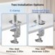 Suptek Ultrawide Monitor Arm Mount for 17 to 49 Inch Heavy Duty Curved Screen,Holds 46.2 lbs,Adjustable Gas Spring Monitor Arm Desk Mount Stand,75/100 Vesa Mount,Silver(MD71LS)