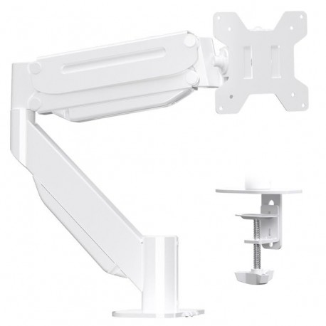 Suptek Ultrawide Monitor Arm Mount for 17 to 49 Inch Heavy Duty Curved Screen,Holds 46.2 lbs,Adjustable Gas Spring Monitor Arm Desk Mount Stand,75/100 Vesa Mount,White(MD71LW)