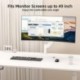 Suptek Ultrawide Monitor Arm Mount for 17 to 49 Inch Heavy Duty Curved Screen,Holds 46.2 lbs,Adjustable Gas Spring Monitor Arm Desk Mount Stand,75/100 Vesa Mount,White(MD71LW)