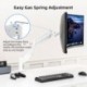 Suptek Ultrawide Monitor Arm Mount for 17 to 49 Inch Heavy Duty Curved Screen,Holds 46.2 lbs,Adjustable Gas Spring Monitor Arm Desk Mount Stand,75/100 Vesa Mount,White(MD71LW)