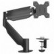 Suptek Ultrawide Single Monitor Arm Mount for 17 to 43 Inch Heavy Duty Curved Screen,Holds 28.6 lbs,Adjustable Gas Spring Monitor Arm Desk Mount Stand,75/100 Vesa Mount,Black(MD71M)
