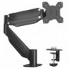 Suptek Ultrawide Single Monitor Arm Mount for 17 to 43 Inch Heavy Duty Curved Screen,Holds 28.6 lbs,Adjustable Gas Spring Monitor Arm Desk Mount Stand,75/100 Vesa Mount,Black(MD71M)
