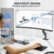 Suptek Ultrawide Single Monitor Arm Mount for 17 to 43 Inch Heavy Duty Curved Screen,Holds 28.6 lbs,Adjustable Gas Spring Monitor Arm Desk Mount Stand,75/100 Vesa Mount,Black(MD71M)