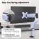 Suptek Monitor Mount Gas Spring Monitor Arm Desk Mount Fully Adjustable Fits 17-32inch Monitors Weight Capacity up to 22 lbs,Blue(MD8BLUE)