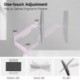 Suptek Monitor Mount Gas Spring Monitor Arm Desk Mount Fully Adjustable Fits 17-32 inch Monitors Weight Capacity up to 22 lbs,Pink(MD8PINK)
