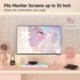 Suptek Monitor Mount Gas Spring Monitor Arm Desk Mount Fully Adjustable Fits 17-32 inch Monitors Weight Capacity up to 22 lbs,Pink(MD8PINK)