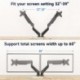 Suptek Monitor Laptop Mount Stand, 2 in 1 Function Dual Monitor Arms Desk Mount for 11"-17" Notebook and 17"-32" Monitor with Laptop Tray,Holds up to 22lbs