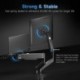 Suptek Monitor Laptop Mount Stand, 2 in 1 Function Dual Monitor Arms Desk Mount for 11"-17" Notebook and 17"-32" Monitor with Laptop Tray,Holds up to 22lbs