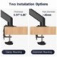 Suptek Monitor Laptop Mount Stand, 2 in 1 Function Dual Monitor Arms Desk Mount for 11"-17" Notebook and 17"-32" Monitor with Laptop Tray,Holds up to 22lbs