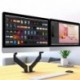 Suptek Dual Monitor Mount Stand-Height Adjustable Gas Spring Monitor Arm Desk Mount for 2 Computer Screens 17 to 32 inches - Each Arm Holds up to 22lbs,Black(MD8SP)