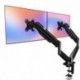 Suptek Dual Monitor Mount Stand-Height Adjustable Gas Spring Monitor Arm Desk Mount for 2 Computer Screens 17 to 32 inches - Each Arm Holds up to 22lbs,Black(MD8SP)