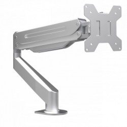 Suptek Single Monitor Mount Stand,Gas Spring Monitor Arm Desk Mount Fully Adjustable for 17 20 22 23 24 26 27 inch Monitors Weight Capacity up to 13.2 lbs (MD8Silver)