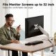 Suptek Single Monitor Mount Stand,Gas Spring Monitor Arm Desk Mount Fully Adjustable for 17 20 22 23 24 26 27 inch Monitors Weight Capacity up to 13.2 lbs (MD8Silver)