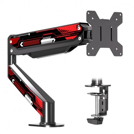 Suptek Monitor Mount Gas Spring Arm Desk Mount Stand - Fully Adjustable, Fits 32 inch Monitors, Weight Capacity up to 22 lbs (MD8WR)