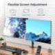 Suptek Dual Monitor Arm Desk Mount,Ultrawide Dual Monitor Arm for 2 Monitor Screens up to 42 inches and Max 22lbs Each,Extra Tall 15.75" Pole Fully Adjustable Monitor Stand for Desk,Black(MD9442LB)