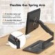  suptek Single Monitor Mount Gas Spring Arm Mount with Base,Free Standing Pneumatic Height Adjustable Monitor Desk Stand for 17 to 32 inch,Holds up to 22 lbs,Black(ML8C)