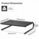 suptek Monitor Stand Riser for Computer,Laptop,Printer, Notebook and All Flat Screen Display with Vented Metal Platform and 4 Inches Height Underneath Storage (MST004)