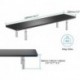 suptek Laptop Stand for Desk,Computer Monitor Laptop Stand Riser for Printer, Notebook and All Flat Screen TV Display,3 Height Adjustable(MST016)