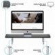 suptek Dual Monitor Stand Riser,Large Monitor Laptop Stand Riser 3 Adjustable Heights Computer Stand for Laptop, Printer, Notebook(MST016L)