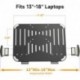 suptek Adjustable 13 to 18 inch Laptop VESA Arm Mount Tray for Monitor Arms and Stands (Tray Only),Fits 75x75/ 100x100 mm VESA Mount Holes,and Supports Weight up to 10lbs,Black(TP007)