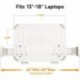 suptek Adjustable 13 to 18 inch Laptop VESA Arm Mount Tray for Monitor Arms and Stands (Tray Only),Fits 75x75/ 100x100 mm VESA Mount Holes,and Supports Weight up to 10lbs,White(TP007W)