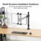 suptek Universal VESA Mount Bracket Adapter Monitor Arm Mounting Kit for Screen 17 to 27 inch