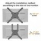 suptek Universal VESA Mount Bracket Adapter Monitor Arm Mounting Kit for 17 to 32 inch Monitor Screen
