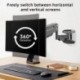 suptek Single Monitor Wall Mount for 13 to 32 Inch Screens, Gas Spring Monitor Arm Wall Mount Holds Up to 10KG/22lbs, Full Motion Adjustable,VESA Mount 75x75/100x100mm(WM18)