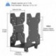 suptek Thin Client Mount Bracket Adjustable Mini PC Mount Bracket,CPU VESA Under Desk and Monitor Arm Computer Holder, Black, ZJJ002
