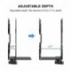 suptek Thin Client Mount Bracket Adjustable Mini PC Mount Bracket,CPU VESA Under Desk and Monitor Arm Computer Holder, Black, ZJJ002