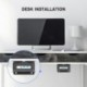 suptek Thin Client Mount Bracket Adjustable Mini PC Mount Bracket,CPU VESA Under Desk and Monitor Arm Computer Holder, Black, ZJJ002