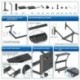 Suptek Computer Tower Stand,Height Adjustable PC Tower Stand/Cart with Wheels, Mobile Rolling CPU Holder, Computer Cart Side Stand for Computer Desk,23.22"-31.10"Hx29.13" Lx13.77" W, Black
