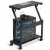 Suptek Computer Tower Stand,Height Adjustable PC Tower Stand/Cart with Wheels, Mobile Rolling CPU Holder, Computer Cart Side Stand for Computer Desk,23.22"-31.10"Hx25.19" Lx11.81" W, Black