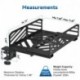 Suptek Clamp-on Desk Extender PC Desk Mount Holder,Standard and Large Gaming Computer Case Stand, Adjustable Width PC Mount, Black(ZJJ008JA