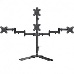uptek Quad ArmMonitor Stand Desk Mount Bracket 3 + 1 free Stand / Holds Four Screens up to 27"  - Max VESA 100x100 ML6864(EAN:0739450799454)(EAN:0739450799454)