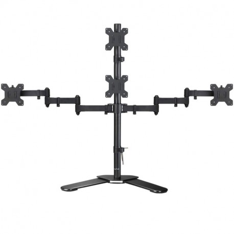 uptek Quad ArmMonitor Stand Desk Mount Bracket 3 + 1 free Stand / Holds Four Screens up to 27"  - Max VESA 100x100 ML6864(EAN:0739450799454)(EAN:0739450799454)