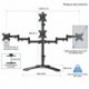 uptek Quad ArmMonitor Stand Desk Mount Bracket 3 + 1 free Stand / Holds Four Screens up to 27"  - Max VESA 100x100 ML6864(EAN:0739450799454)(EAN:0739450799454)