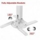 suptek Black Projector Ceiling Mount Bracket Fits Flat or Sloped Ceiling Height Adjustable with Extendable Length for LCD/DLP Projector Mount (PR05B) (PR05)HX-DQ2X-NAD4