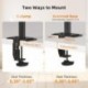Suptek Full Motion Laptop Riser Desk Mount Stand with Grommet Option, Height Adjustable (400mm), Fits up to 17 inch Notebooks , VESA 100, up to 22lbs (MD9421TP004)