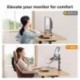 Suptek Full Motion Laptop Riser Desk Mount Stand with Grommet Option, Height Adjustable (400mm), Fits up to 17 inch Notebooks , VESA 100, up to 22lbs (MD9421TP004)