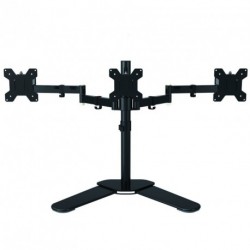 Suptek Fully Adjustable Triple Arm LCD LED Monitor Stand Desk Mount Bracket for 13"-27" Screens w Swivel Arm - Max VESA 100x100